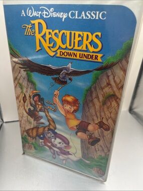 Disney The Rescuers Down Under VHS – black diamond